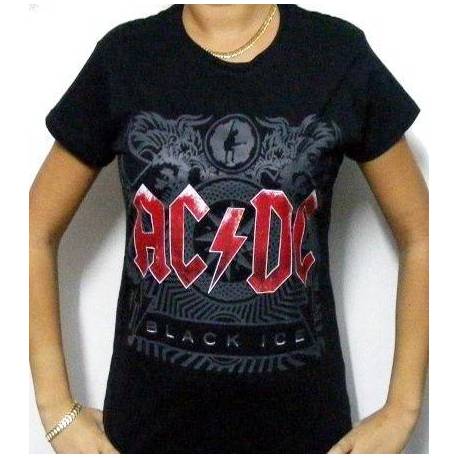 Tricou girlie AC/DC - Black Ice