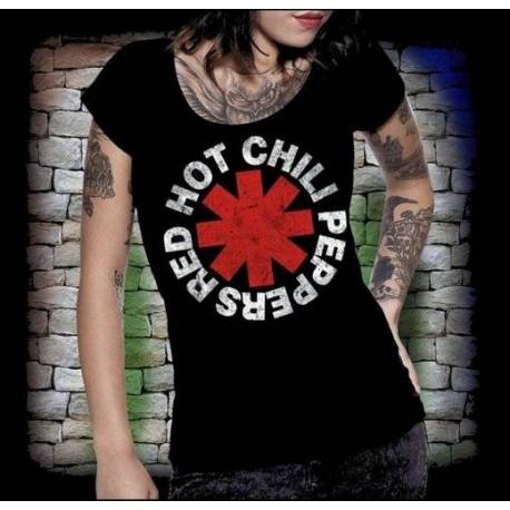 Tricou Girlie RED HOT CHILI PEPPERS - Scratched Logo