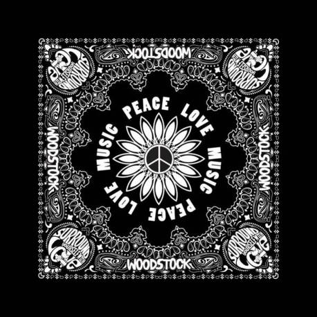 Bandana WOODSTOCK - Peace Love Music