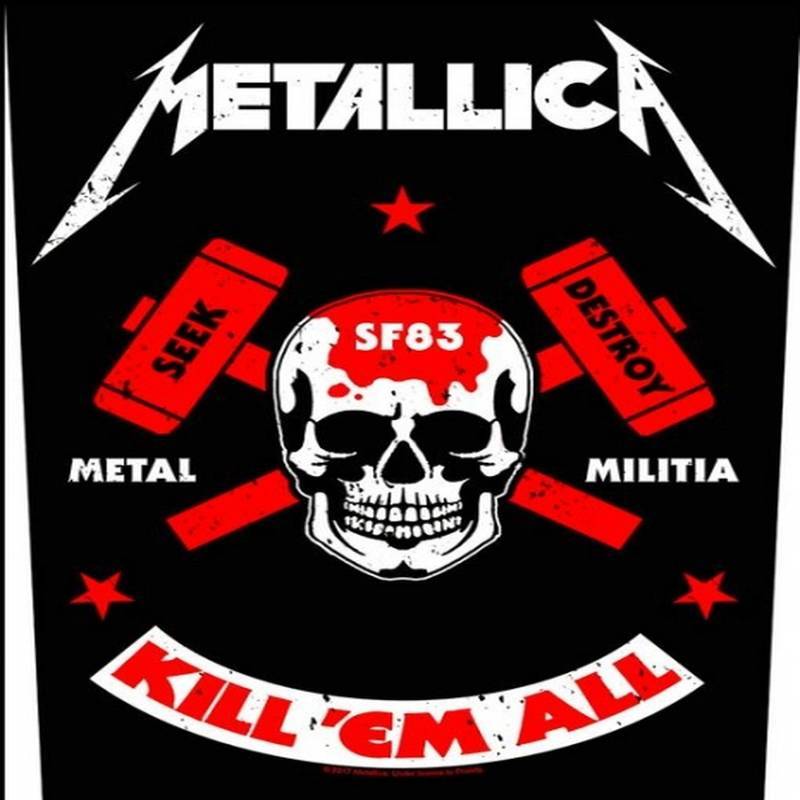 Back patch sau petic textil METALLICA - Metal Militia
