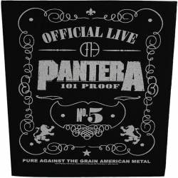 Back patch PANTERA - 101% Proof