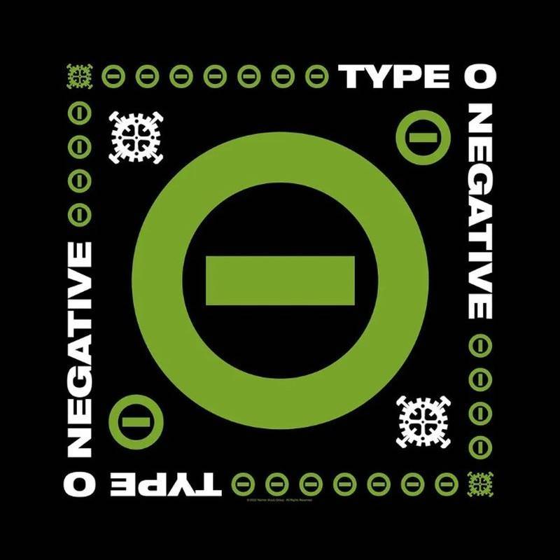 Bandana TYPE O NEGATIVE - Negative symbol